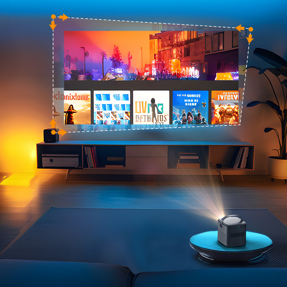 BYINTEK UFO U80 Max 1080P DLP Projector support 4K Portable Mini Projector With Battery