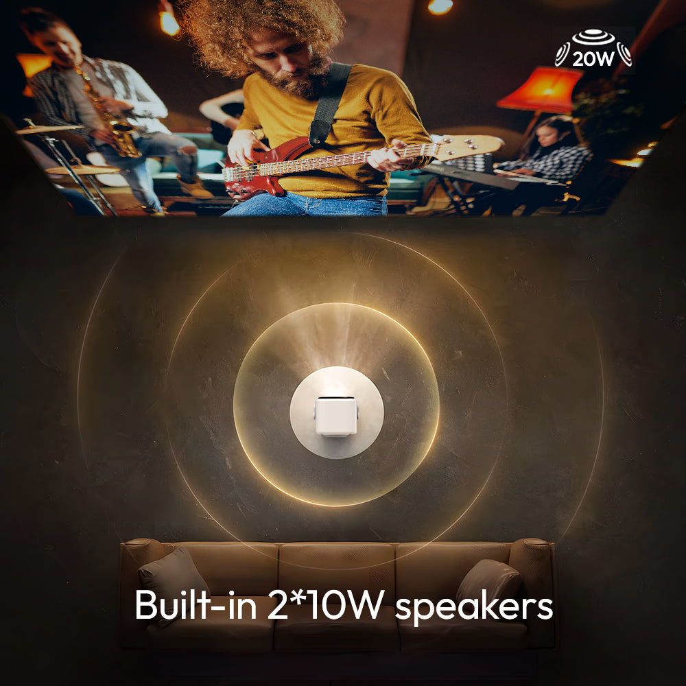 BYINTEK U90 Max Projector 1080p FHD Support 4K Auto Focus with Android 11.0 Home Theater Projector