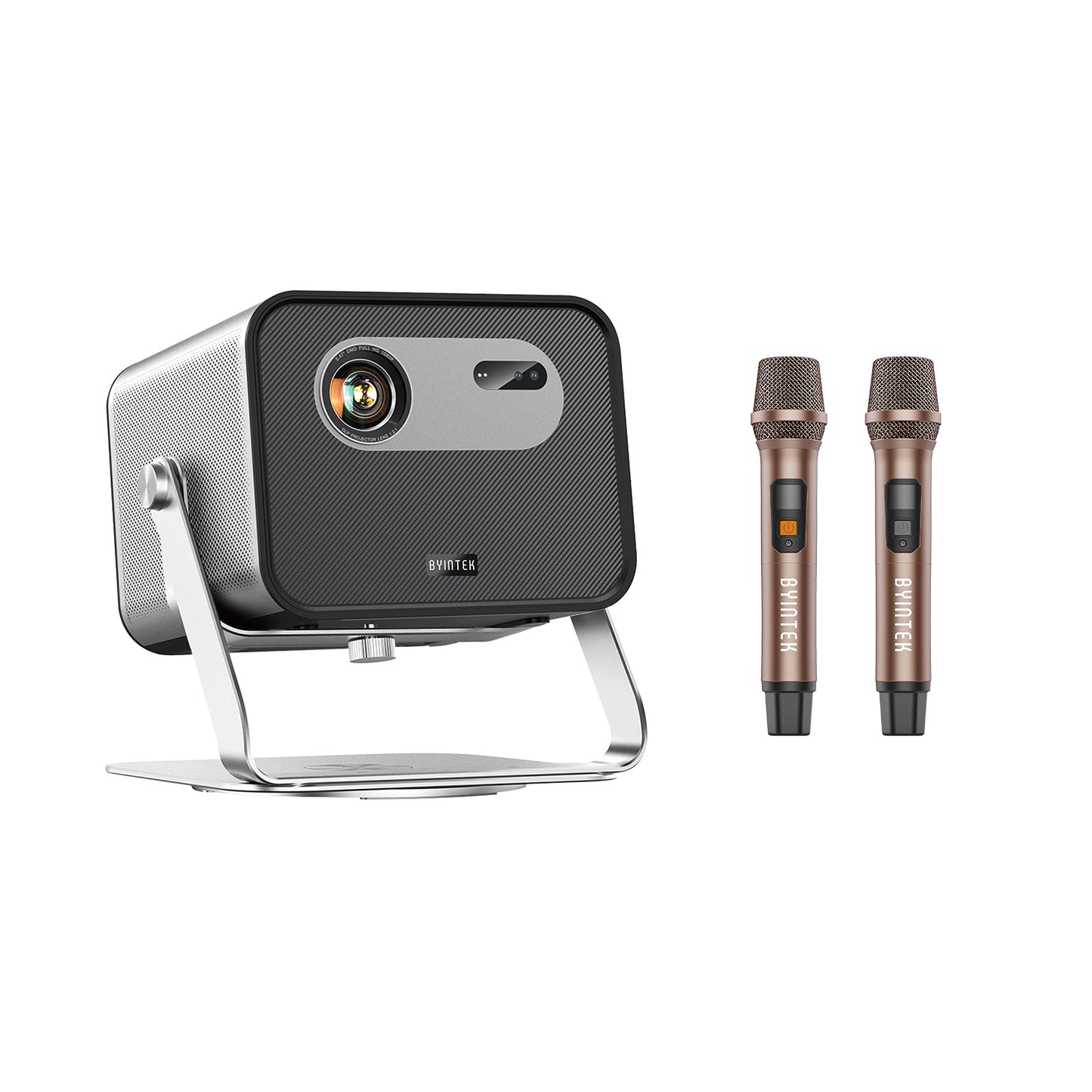 BYINTEK R90 Max 1080p DLP Projector 2200 ANSI Lumens Android 11.0 Projector Home Karaoke