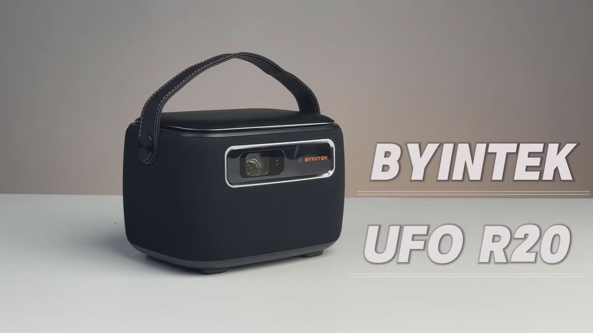 BYINTEK R20 Max Mini Projector, Smart WiFi DLP Projector, Android 11.0