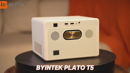 NEW BYINTEK Nordic Style 1000 ANSI Lumens LCD 1080P Projector T5 Portable Home Fabric Projector